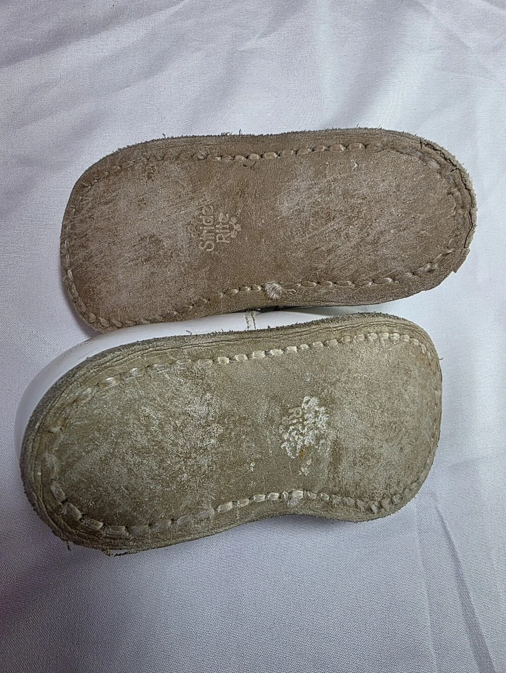 Vintage Stride Rite White Leather Walking Shoe 4 1/2 EE
